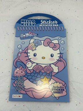 Hello Kitty Pink & Blue Mermaid Sticker Activity Pad NWT